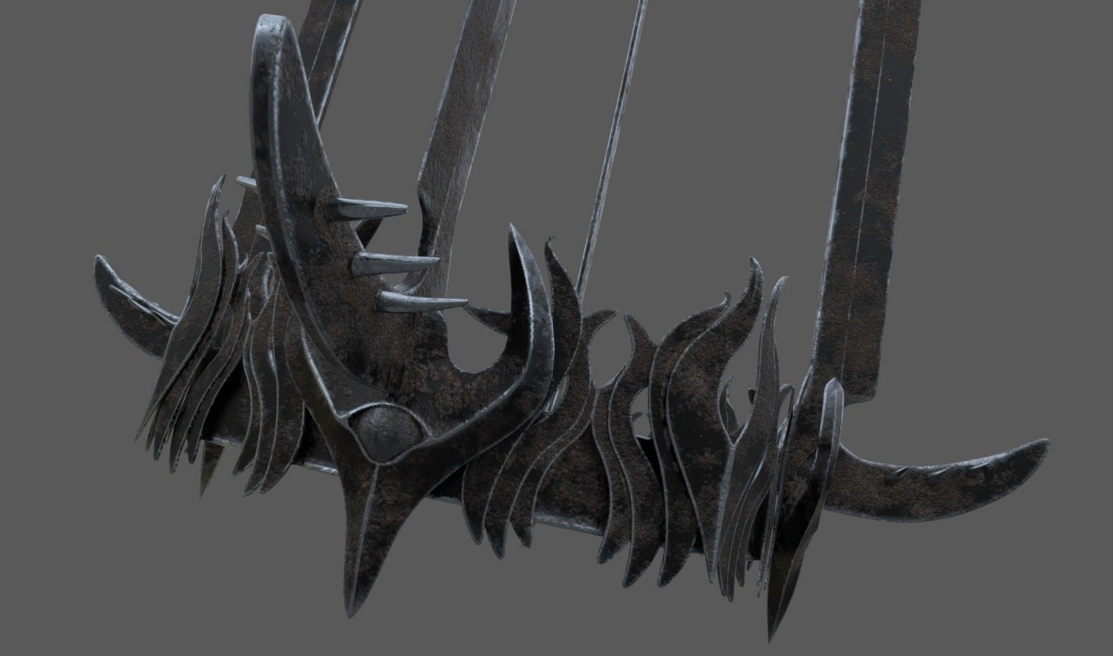 Witch-King of Angmars Crown Lord Of The Rings  Low-poly 3D model_4