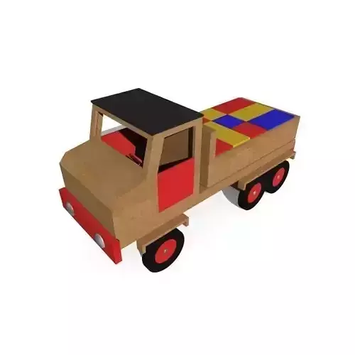 truck with wooden blocks