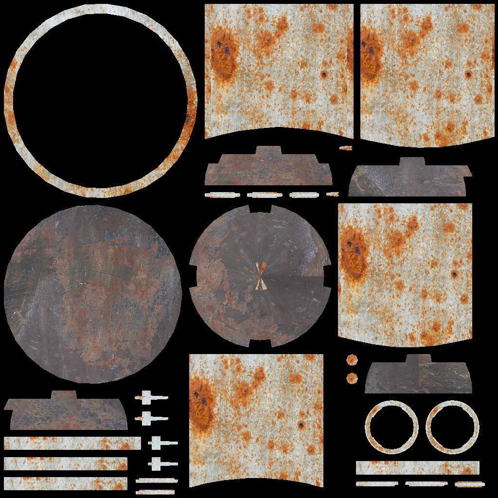 Old Railtank 3D model_14