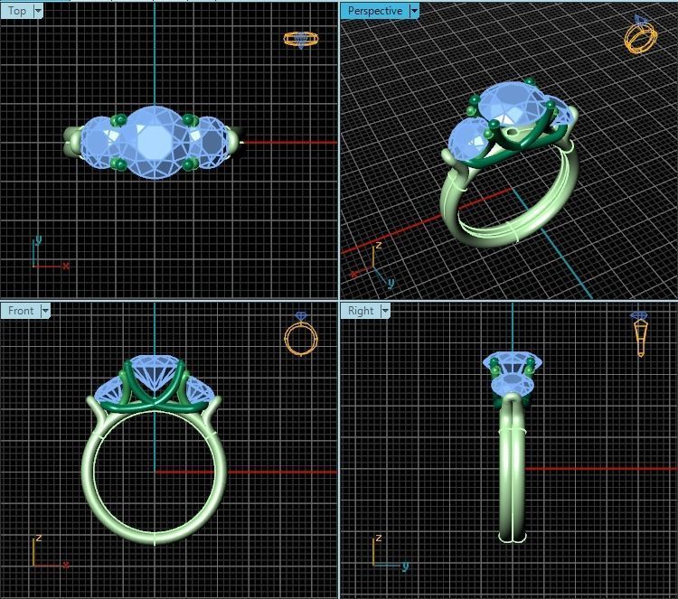 Ring T00727 3D print model_2