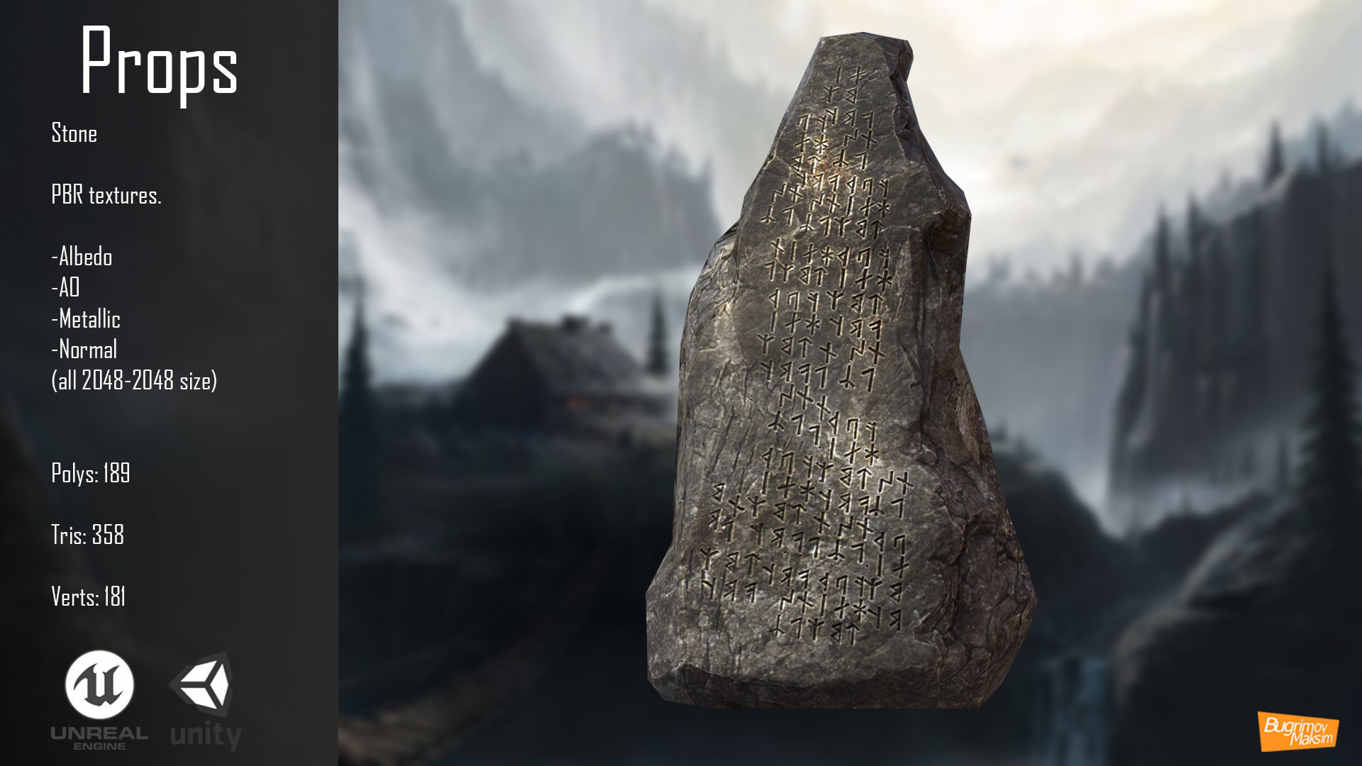  Viking Ulf Low-poly 3D model_8