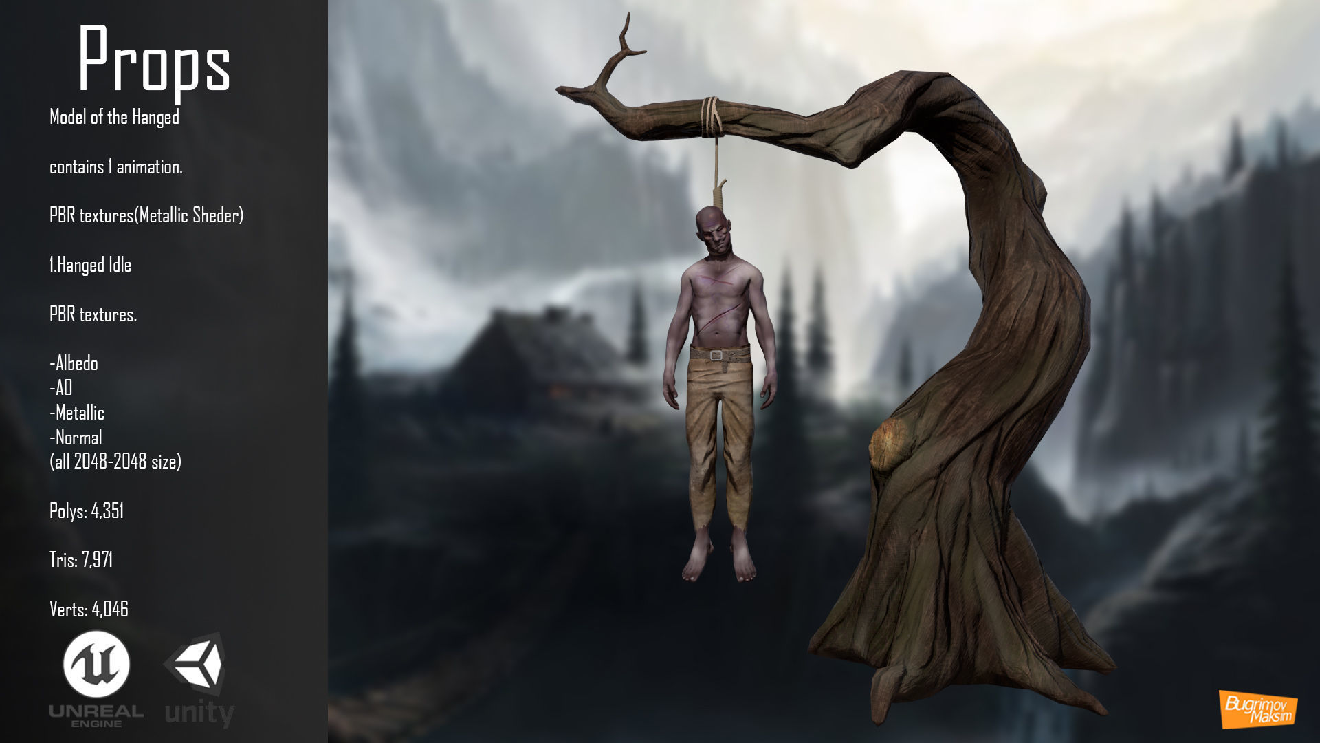  Viking Ulf Low-poly 3D model_3