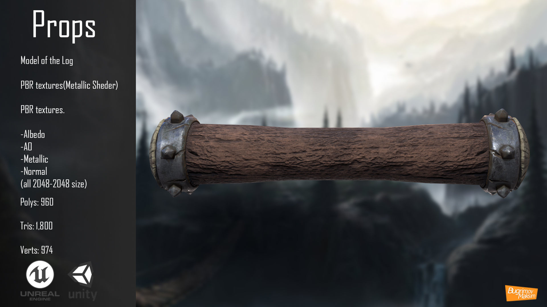  Viking Ulf Low-poly 3D model_4