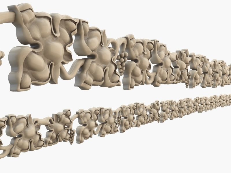 Gothic moulding CNC 3D model_5