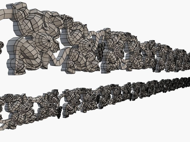 Gothic moulding CNC 3D model_4