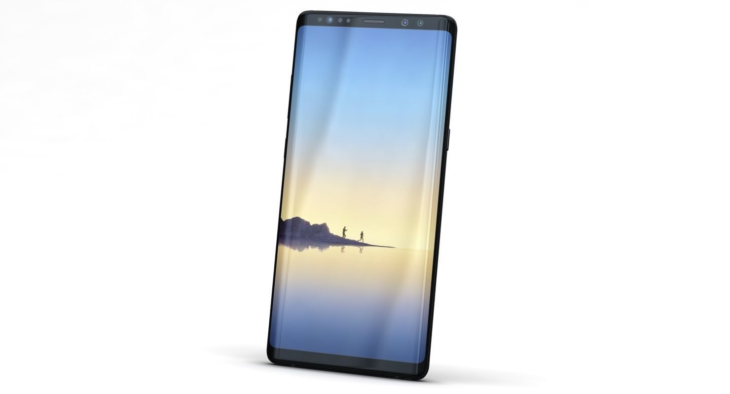 Samsung Galaxy S8 S8Plus and Note 8 Collection Low-poly 3D model_5