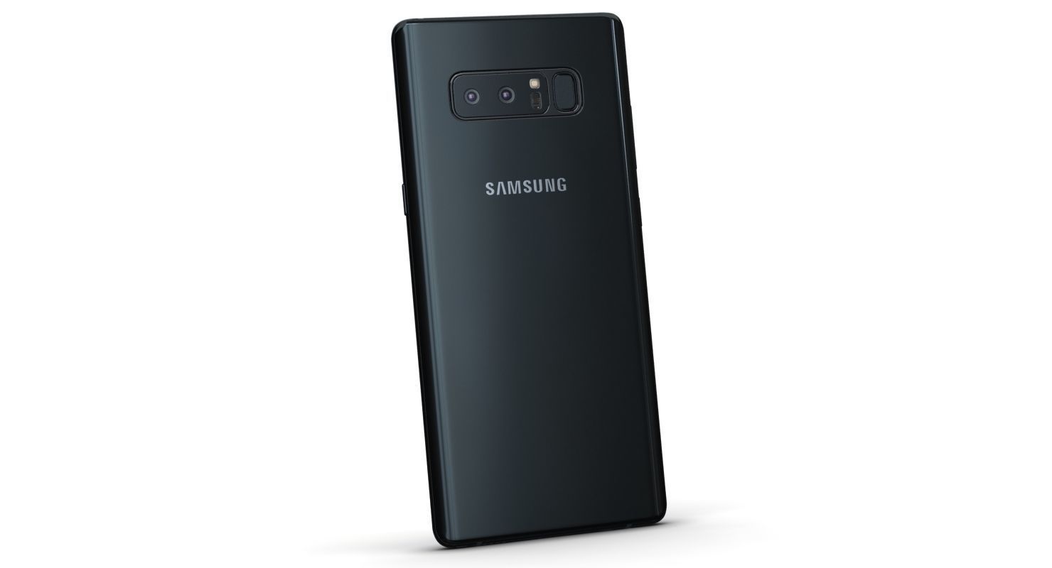 Samsung Galaxy S8 S8Plus and Note 8 Collection Low-poly 3D model_4