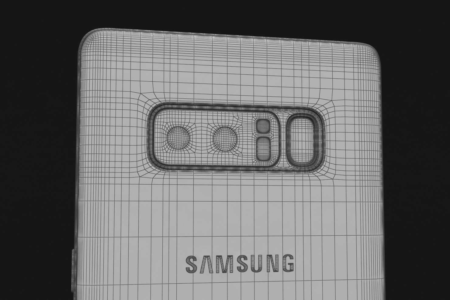 Samsung Galaxy S8 S8Plus and Note 8 Collection Low-poly 3D model_35