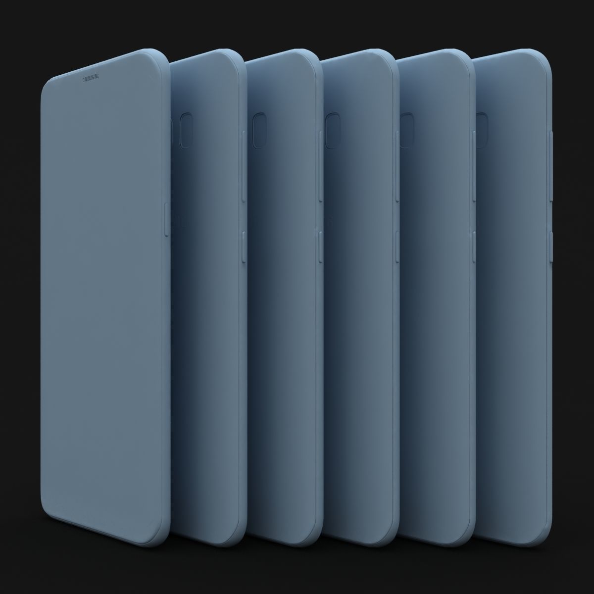 Samsung Galaxy S8 S8Plus and Note 8 Collection Low-poly 3D model_127