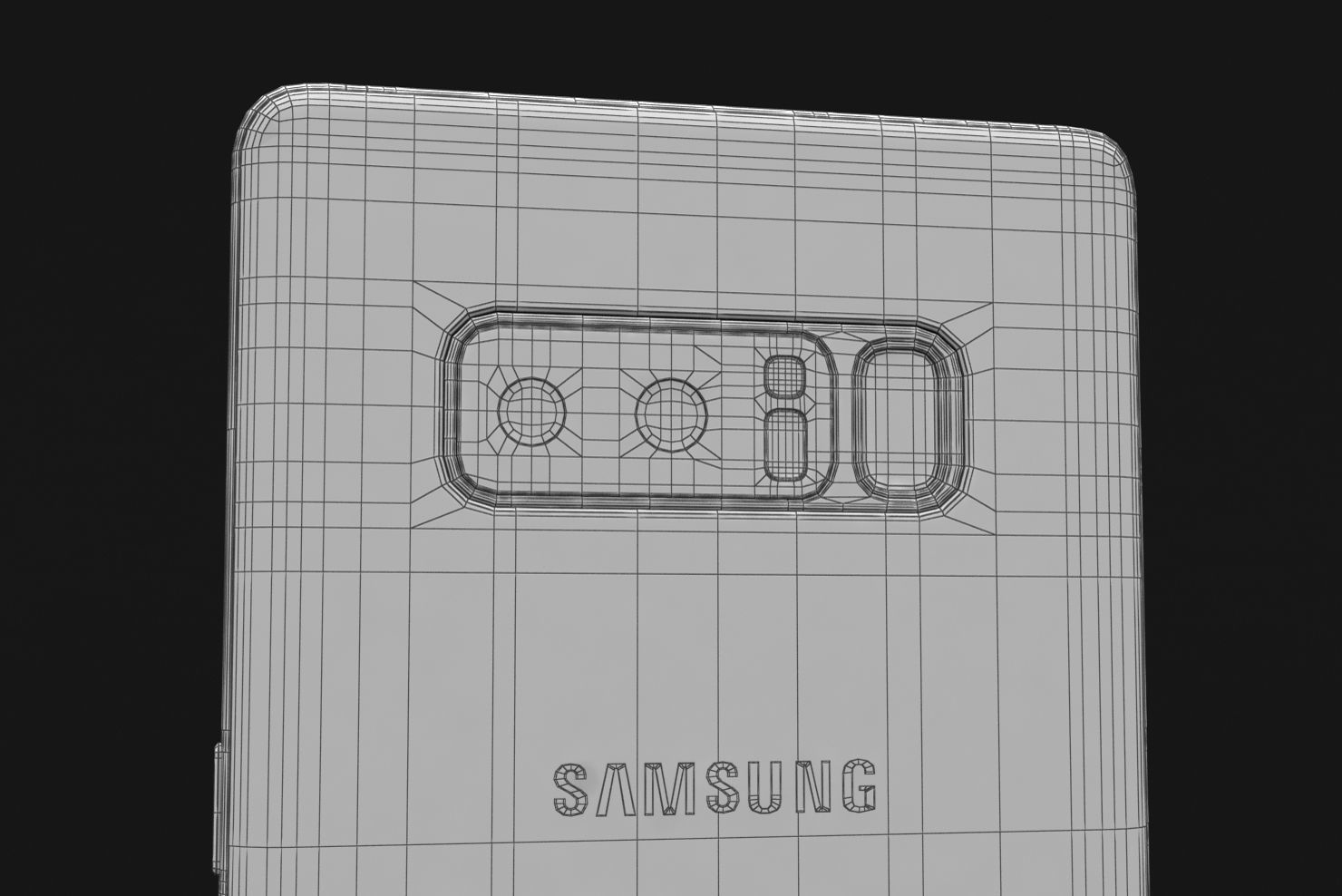 Samsung Galaxy S8 S8Plus and Note 8 Collection Low-poly 3D model_33