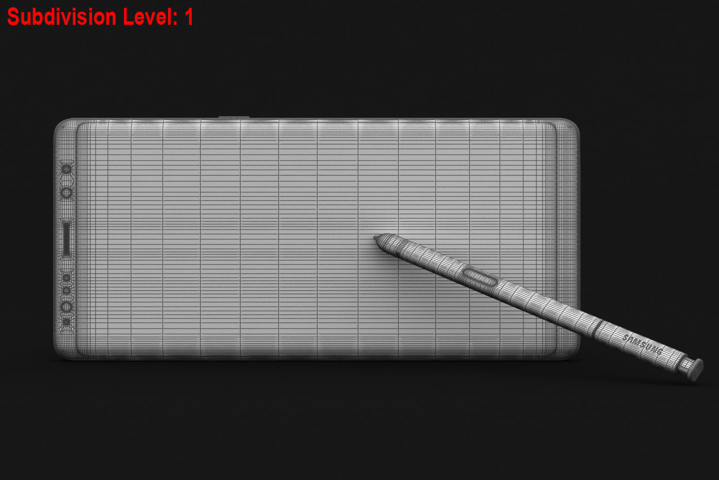 Samsung Galaxy S8 S8Plus and Note 8 Collection Low-poly 3D model_29