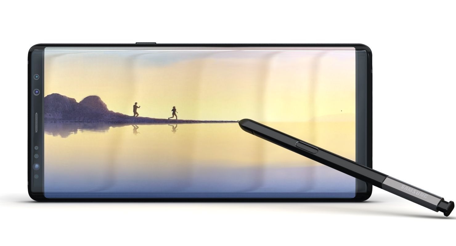 Samsung Galaxy S8 S8Plus and Note 8 Collection Low-poly 3D model_8