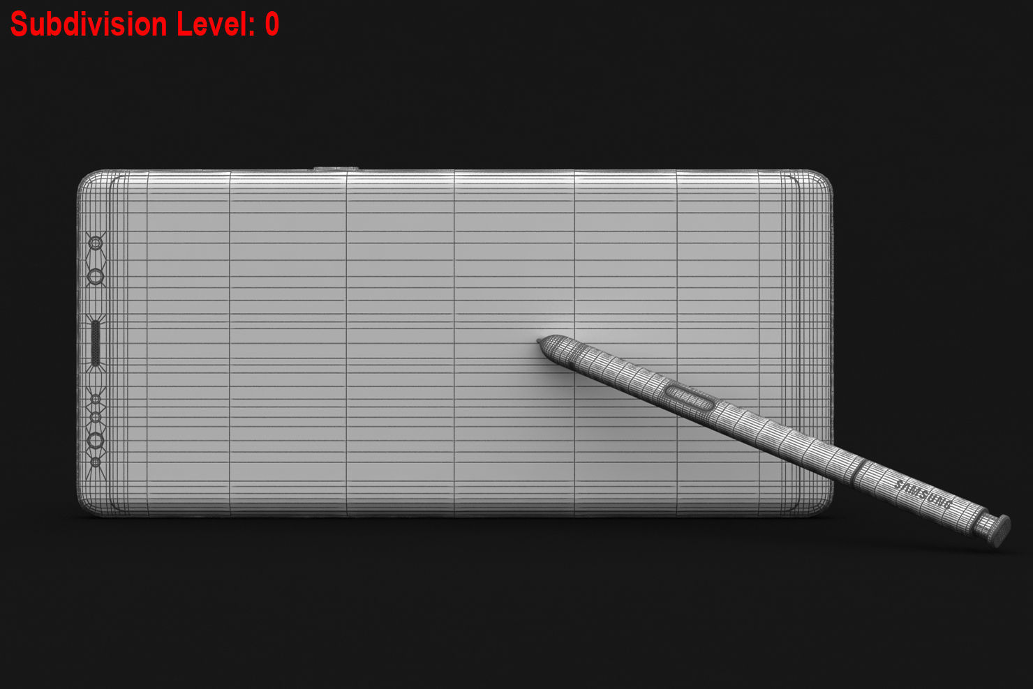 Samsung Galaxy S8 S8Plus and Note 8 Collection Low-poly 3D model_32