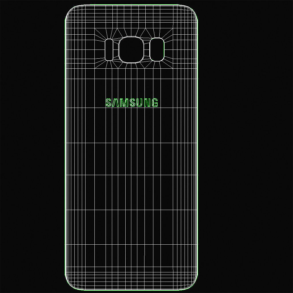 Samsung Galaxy S8 S8Plus and Note 8 Collection Low-poly 3D model_49