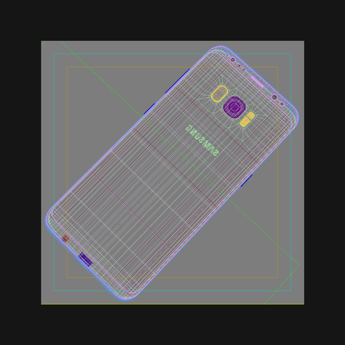 Samsung Galaxy S8 S8Plus and Note 8 Collection Low-poly 3D model_141