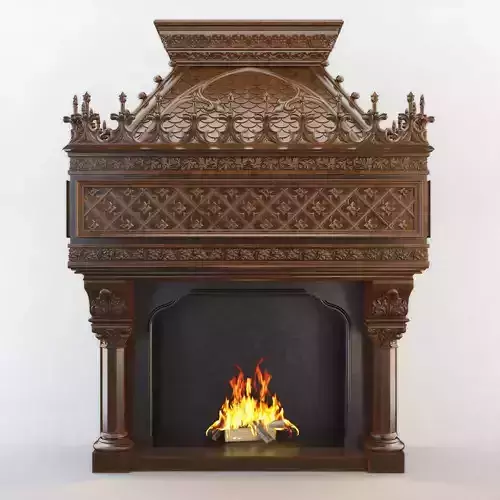 Gothic Fireplace CNC