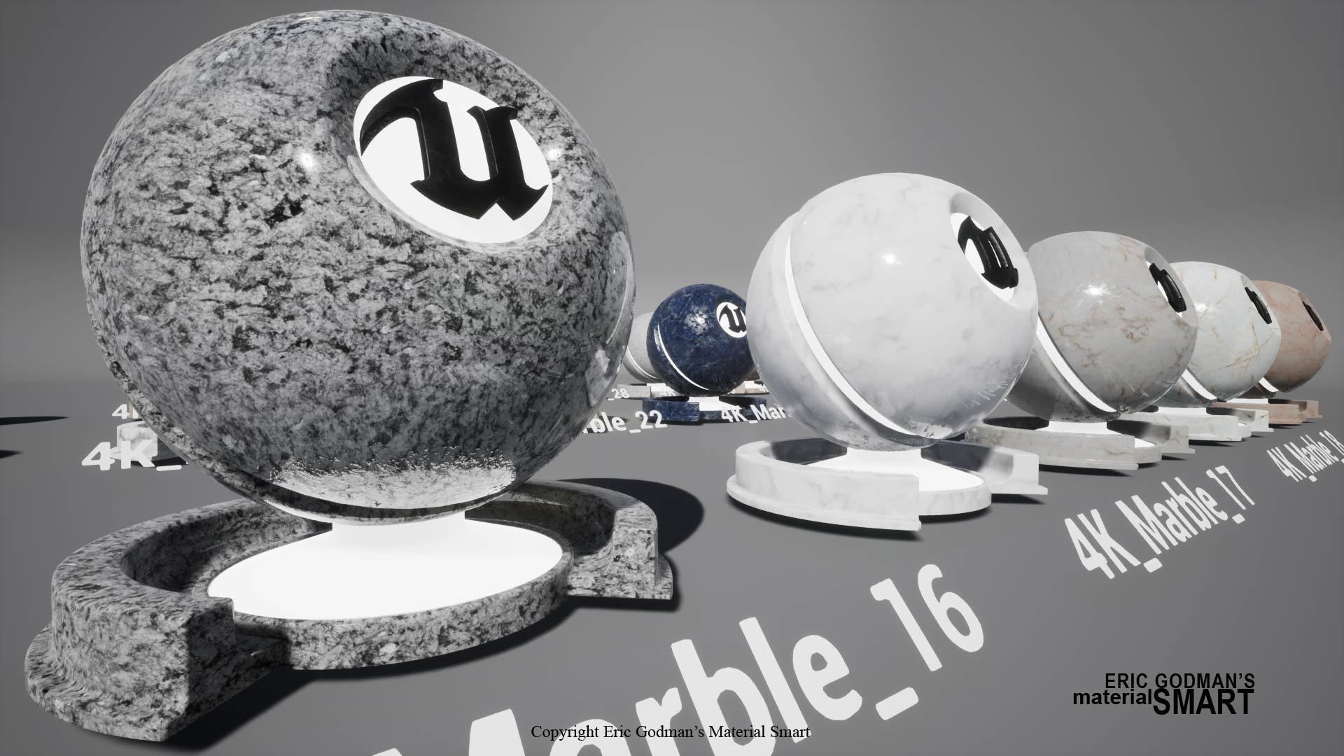 Marble World Aligned Materials 3D model_8