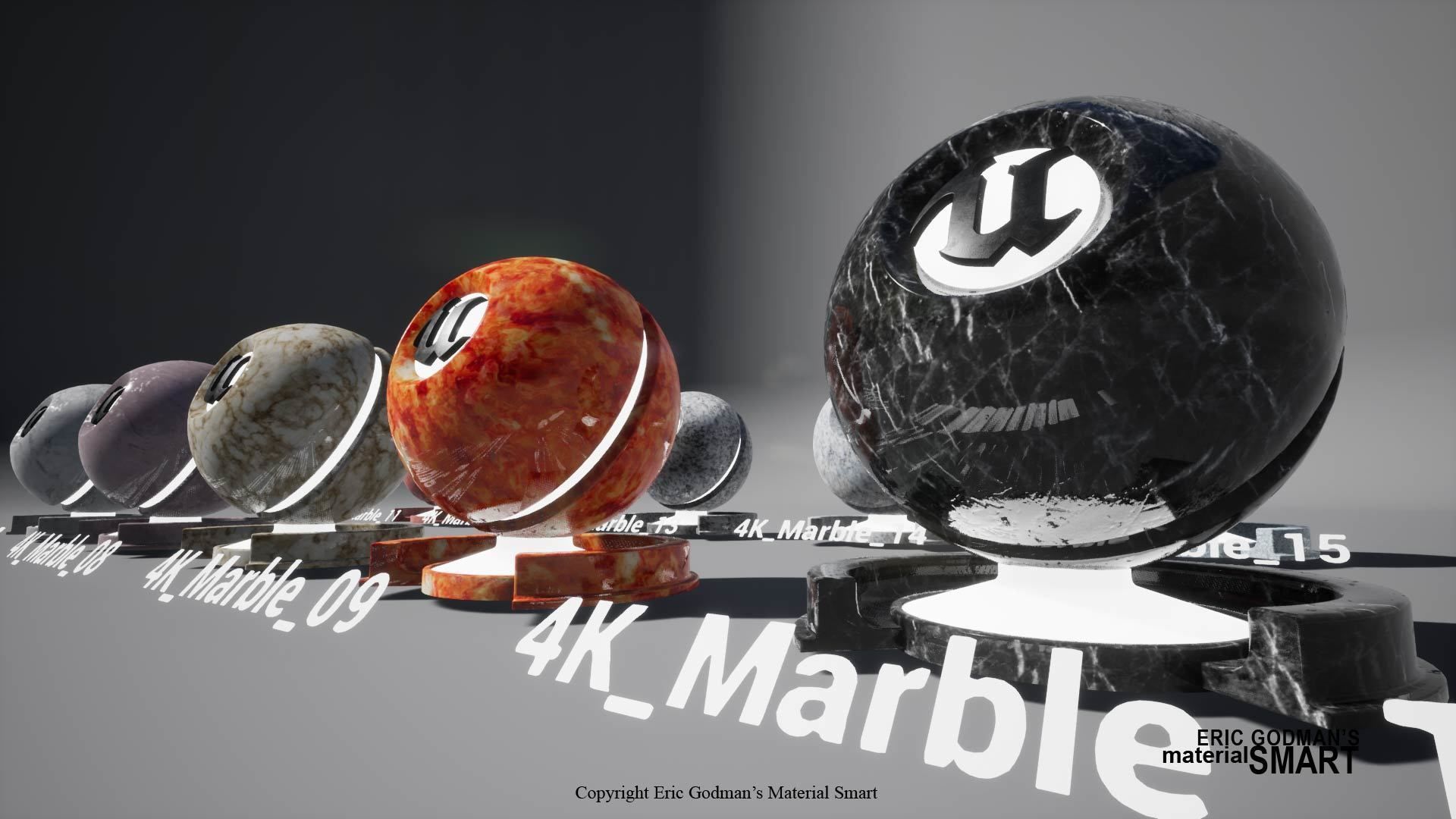 Marble World Aligned Materials 3D model_10