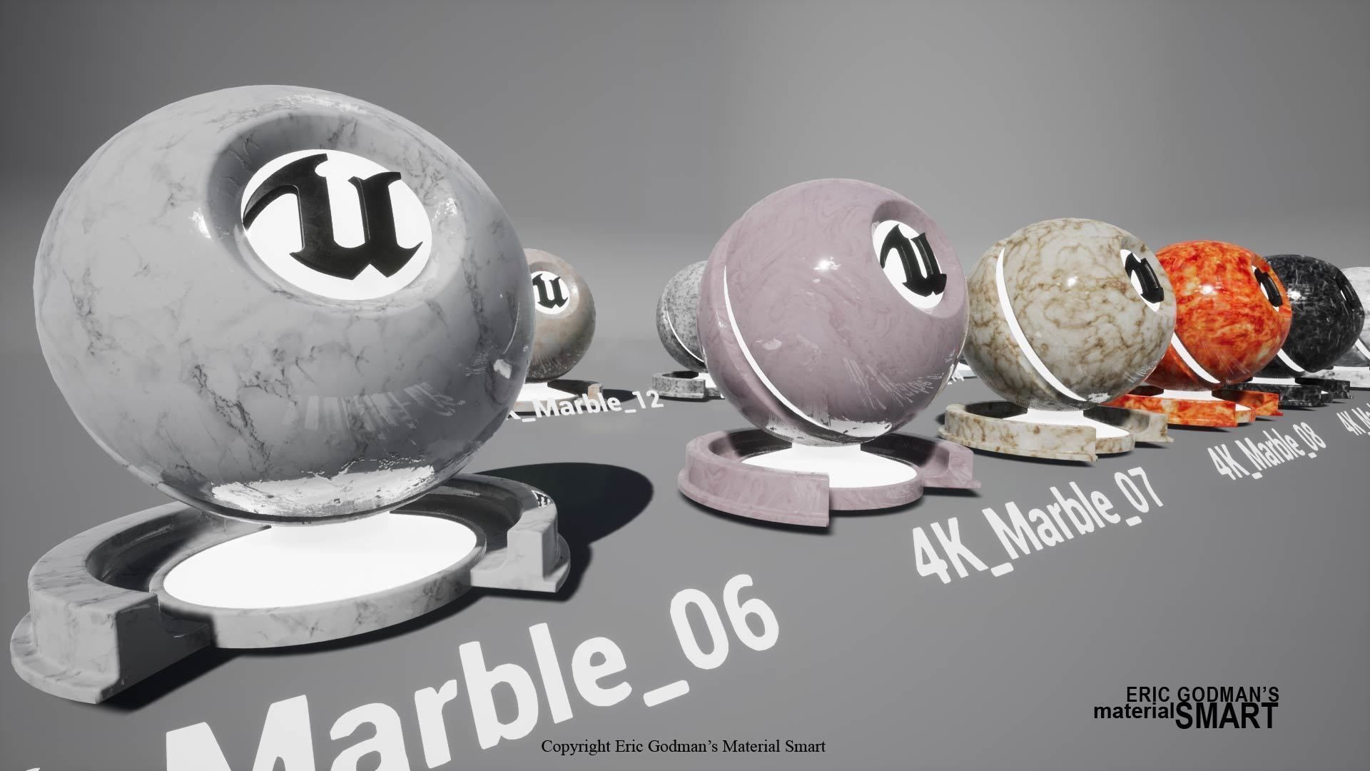 Marble World Aligned Materials 3D model_9
