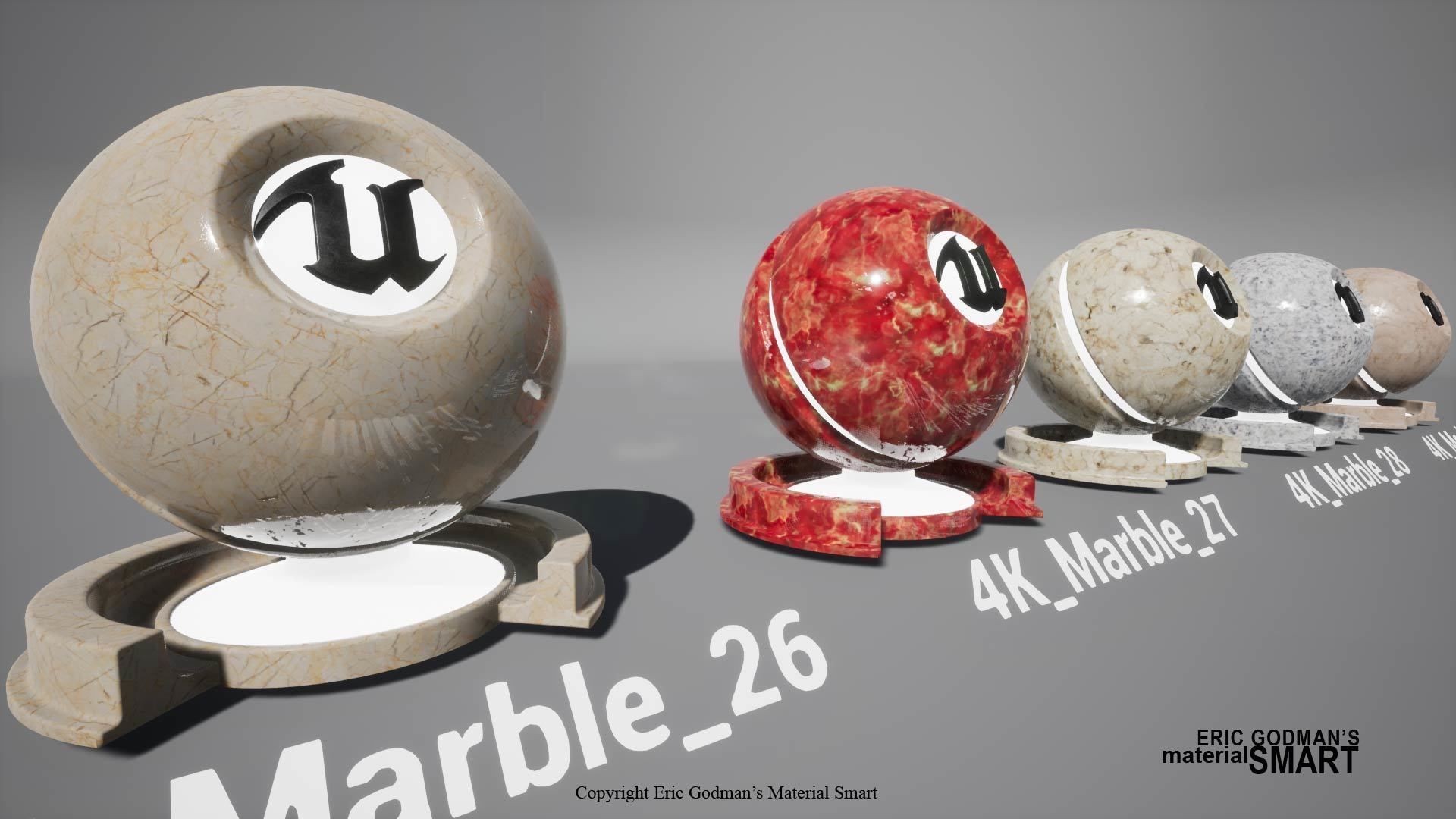 Marble World Aligned Materials 3D model_15