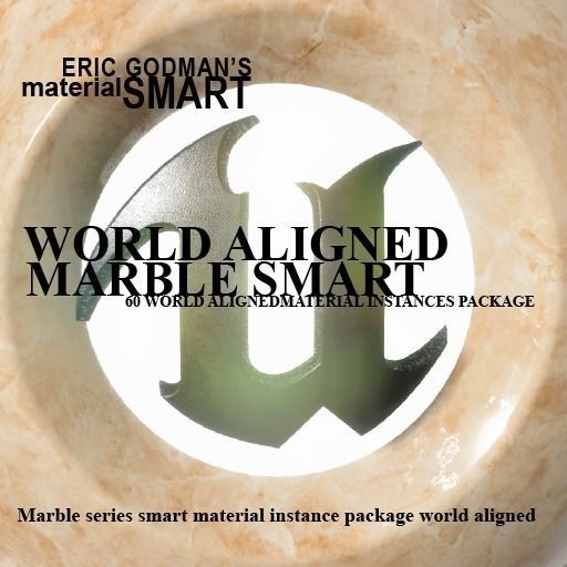 Marble World Aligned Materials 3D model_2