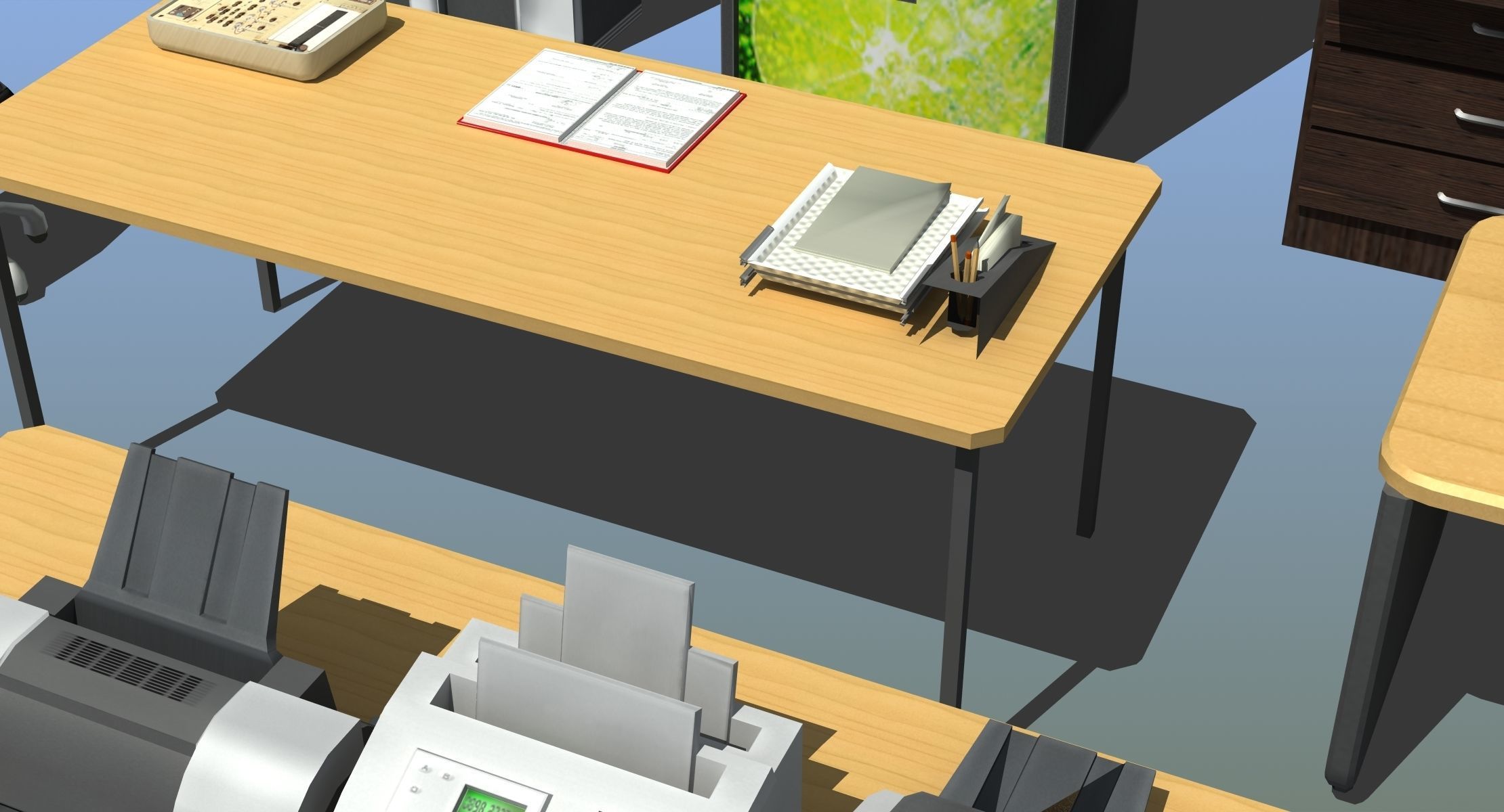Office Furniture Collection 3D model_10