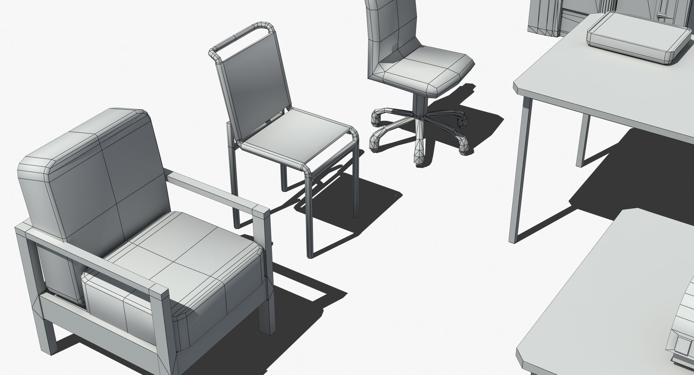 Office Furniture Collection 3D model_29