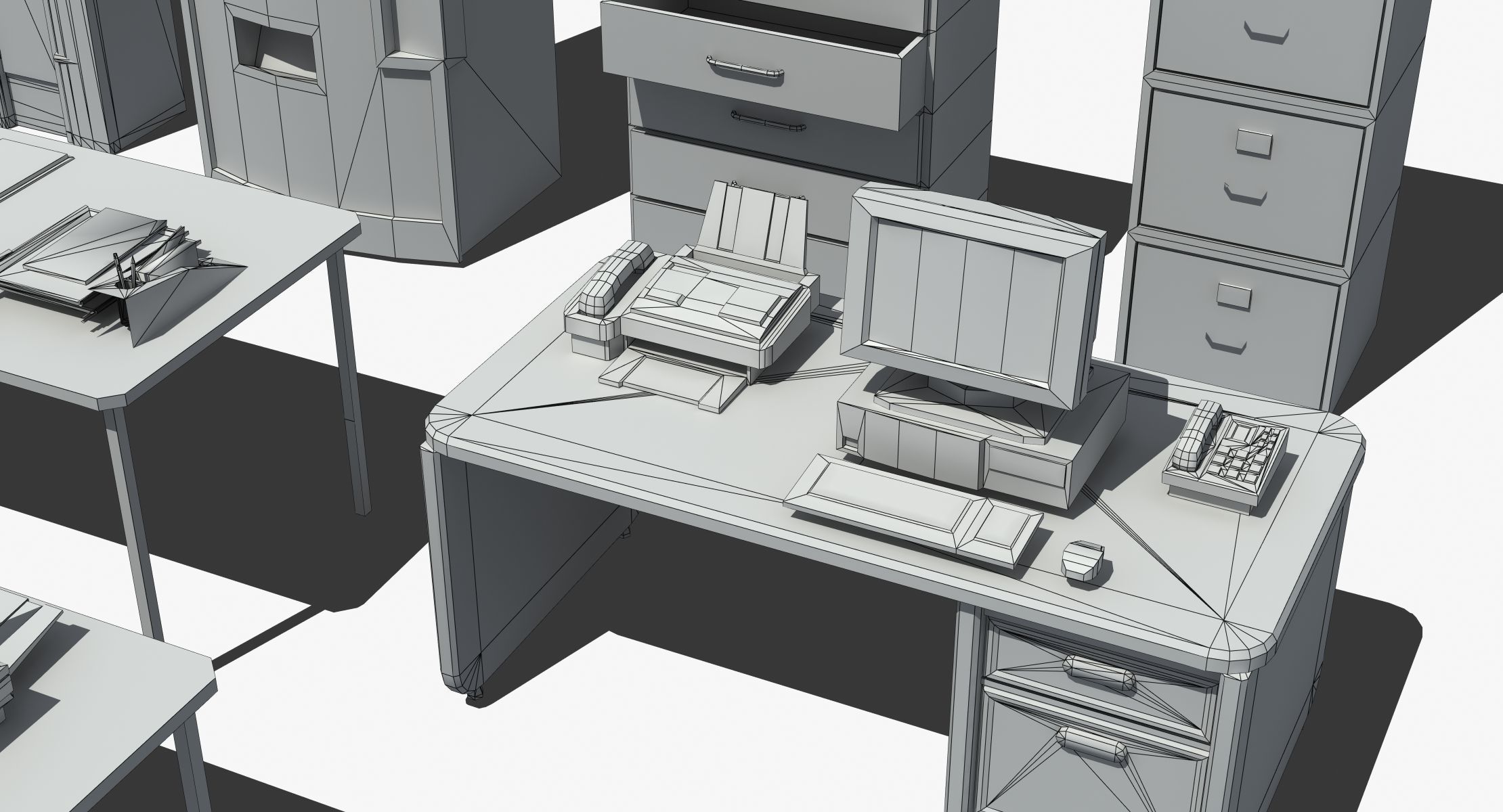 Office Furniture Collection 3D model_21