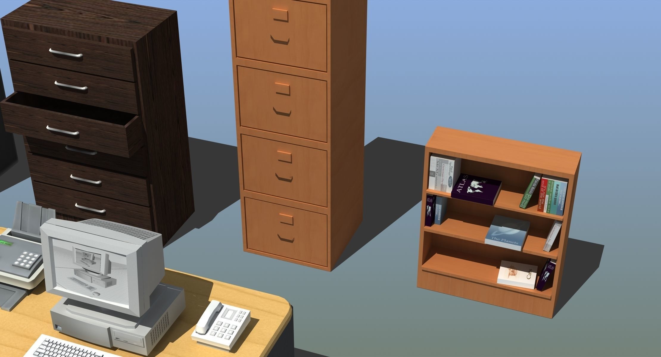 Office Furniture Collection 3D model_5
