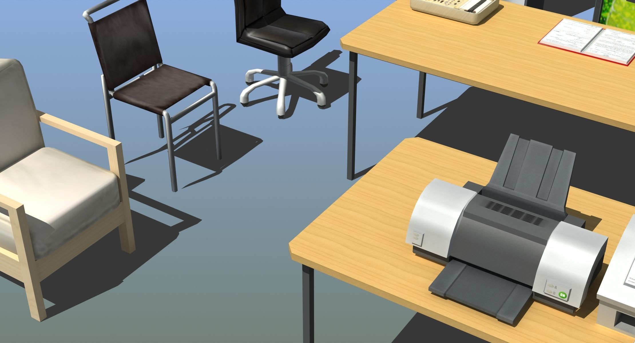 Office Furniture Collection 3D model_17