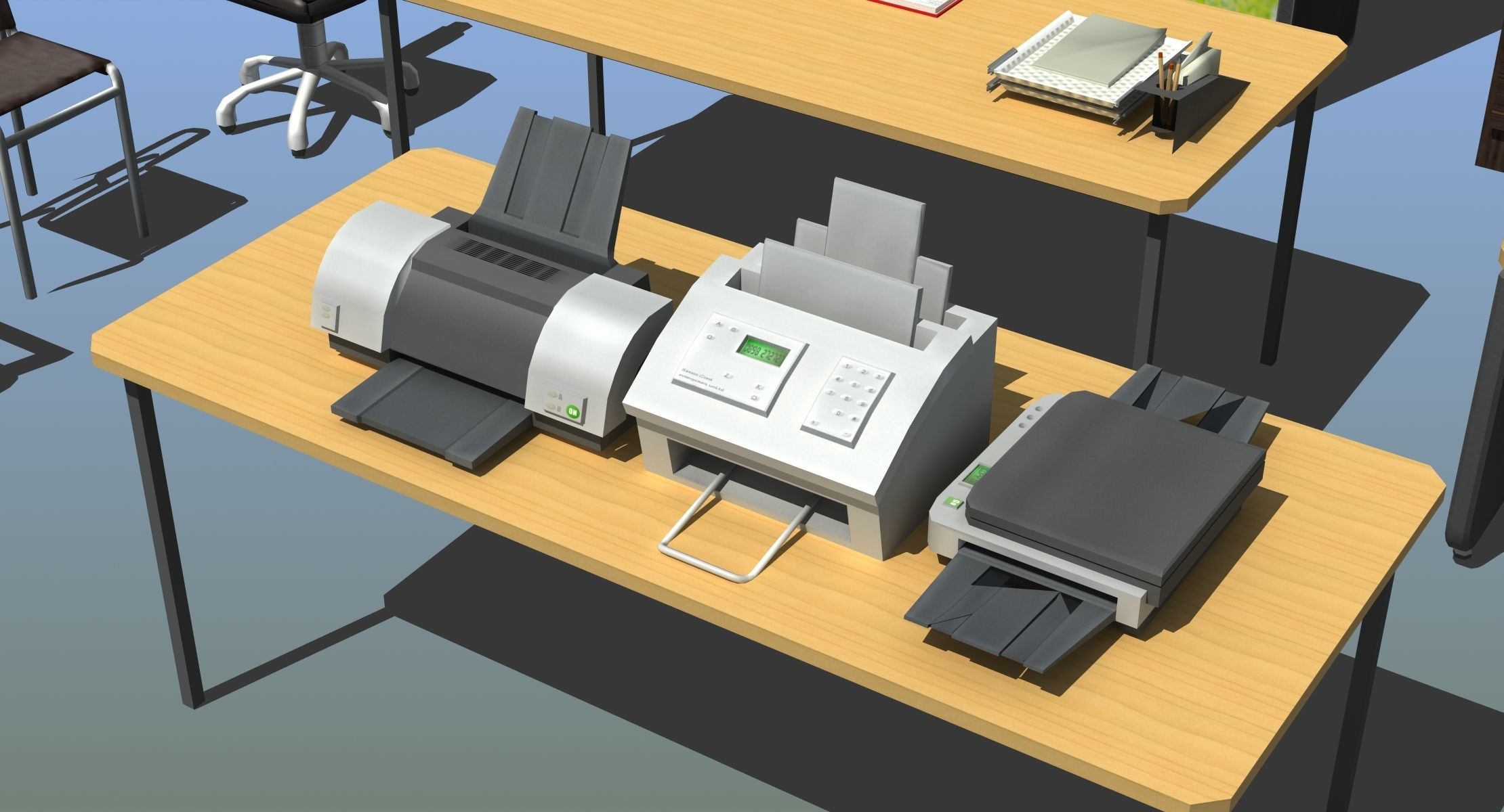 Office Furniture Collection 3D model_2