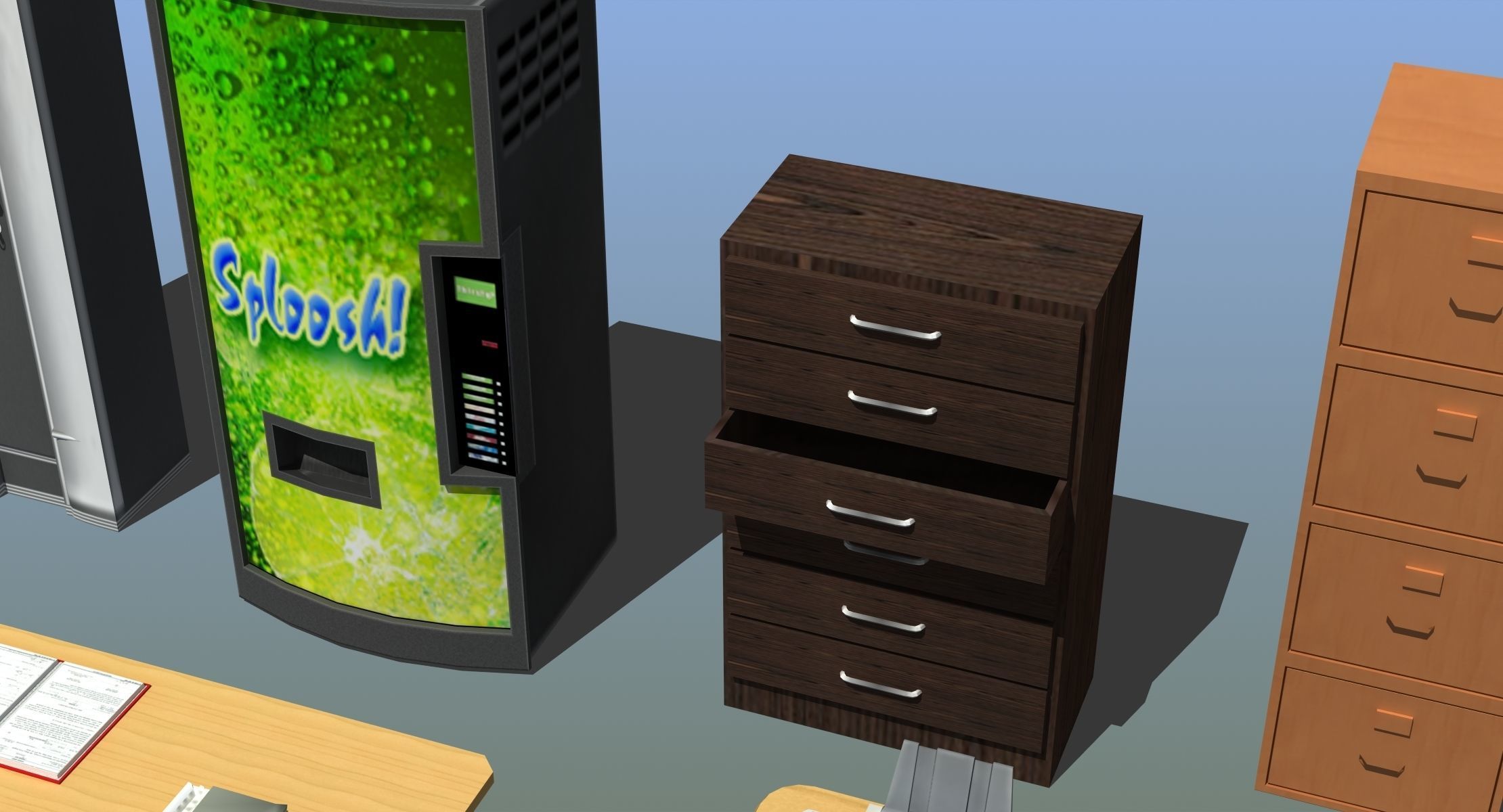 Office Furniture Collection 3D model_8