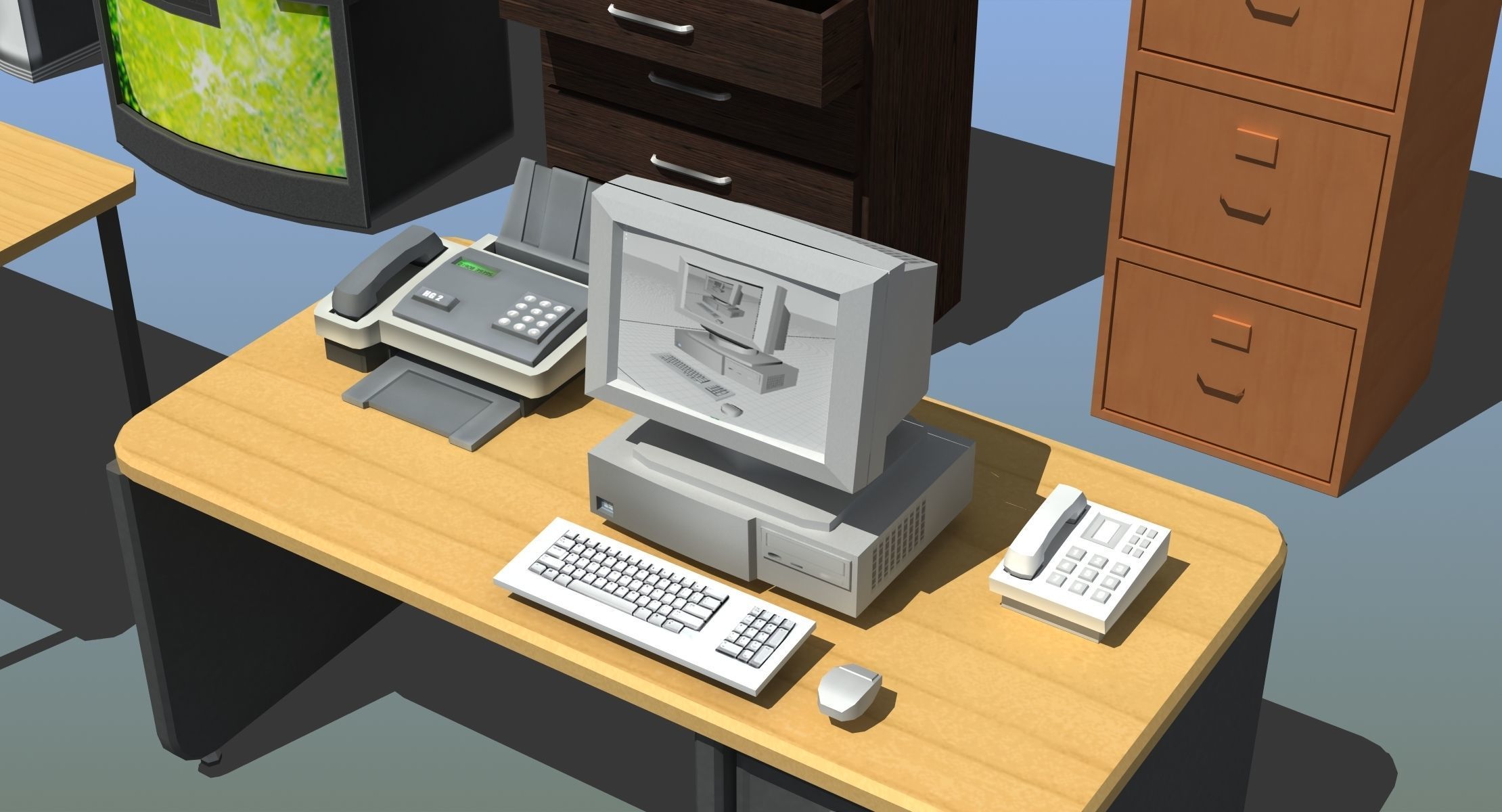 Office Furniture Collection 3D model_15