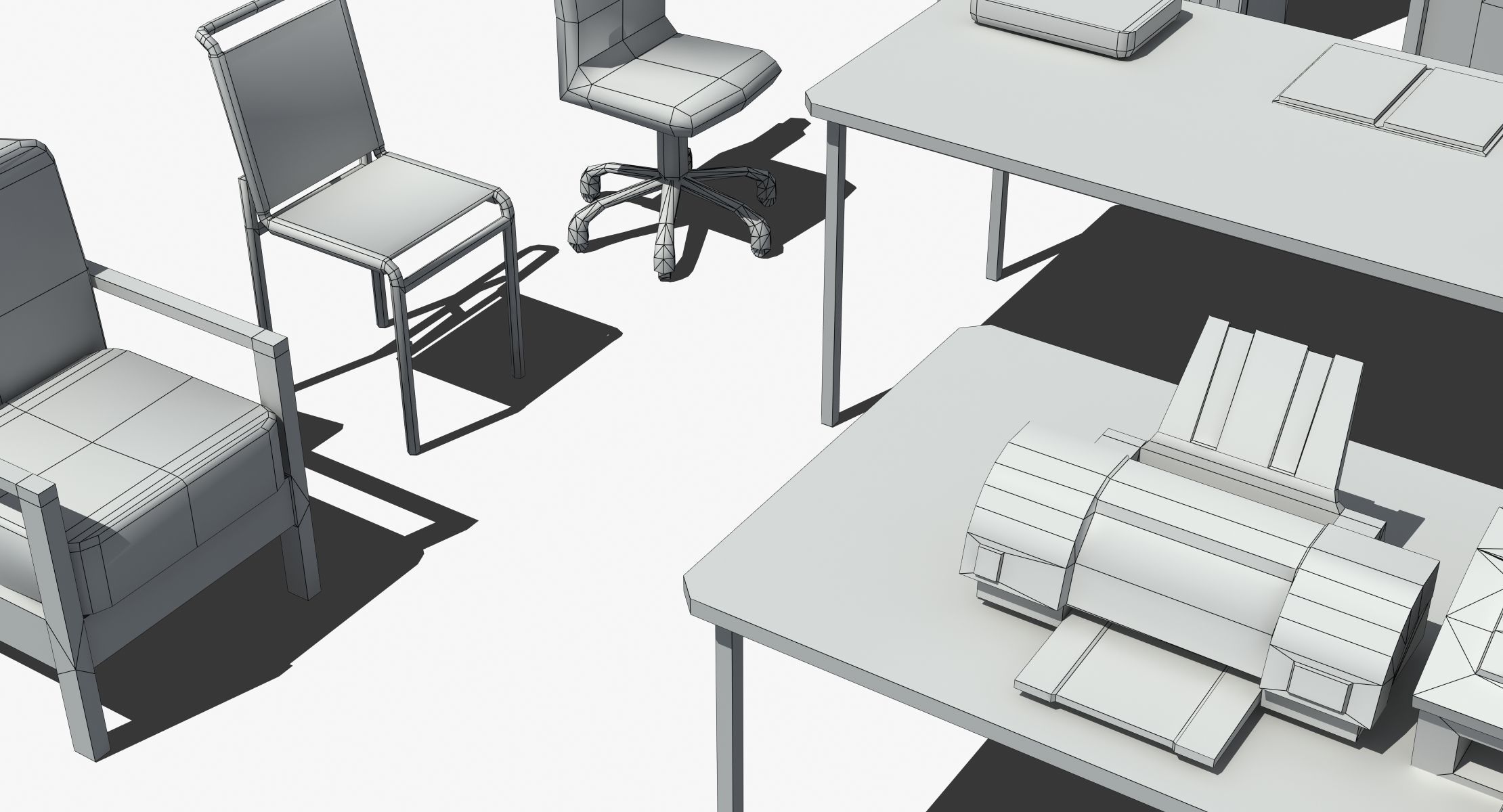 Office Furniture Collection 3D model_19