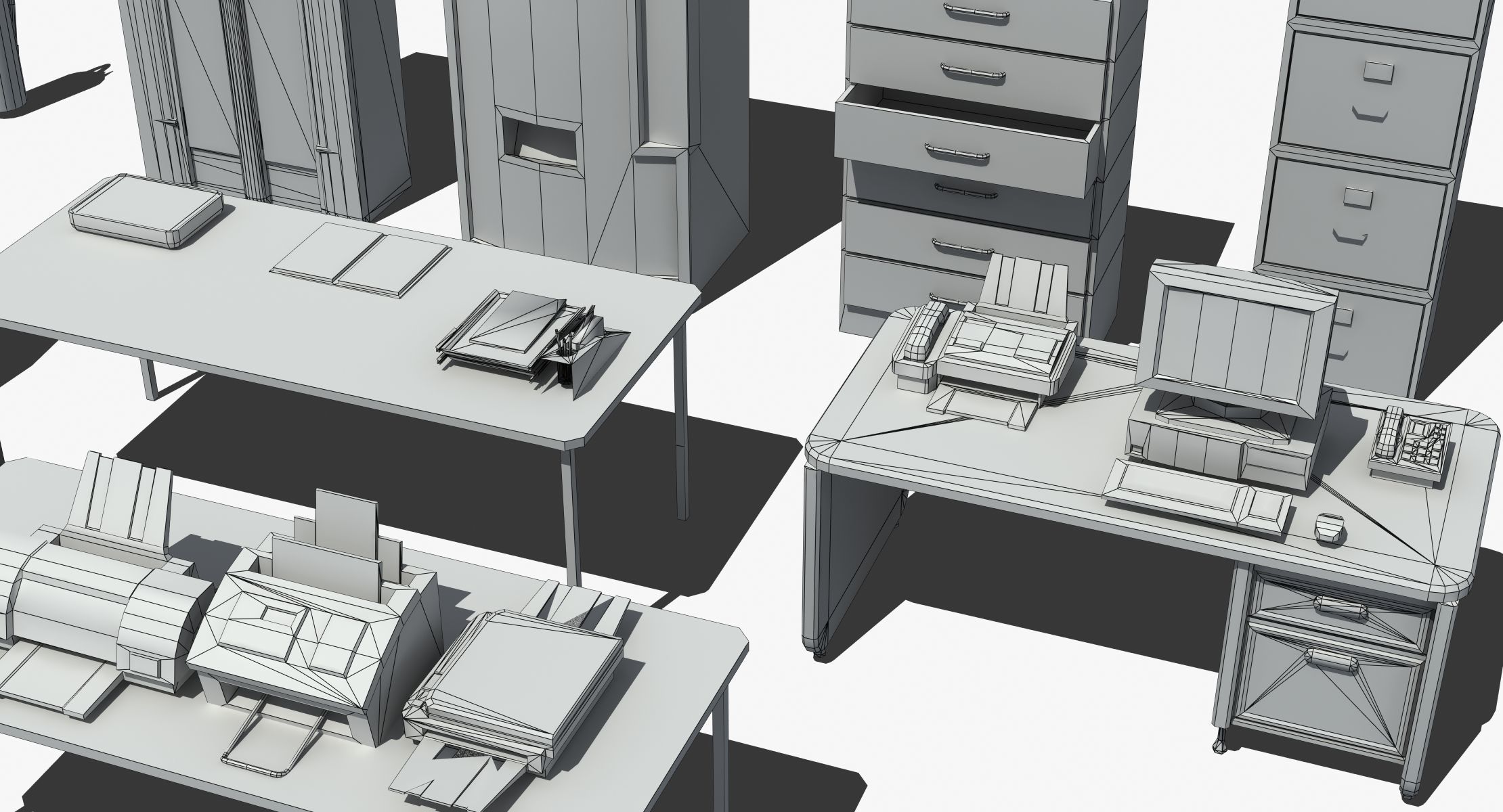 Office Furniture Collection 3D model_22