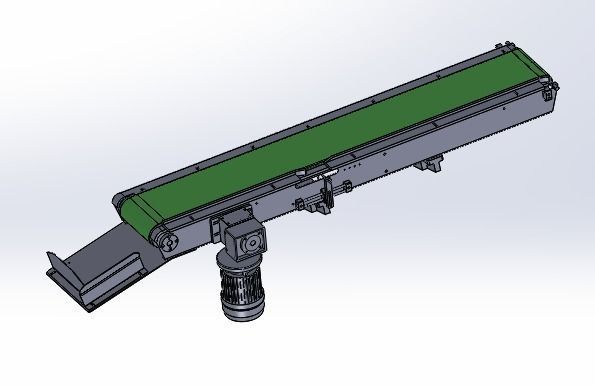 The chain conveyor lin 3D model_1