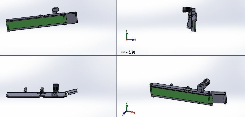 The chain conveyor lin 3D model_7