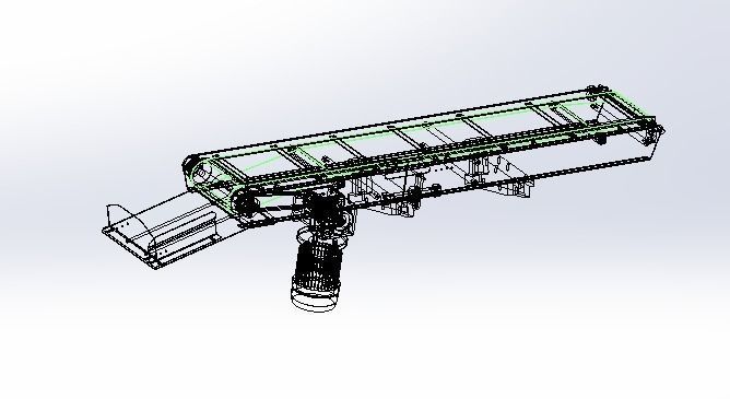 The chain conveyor lin 3D model_8