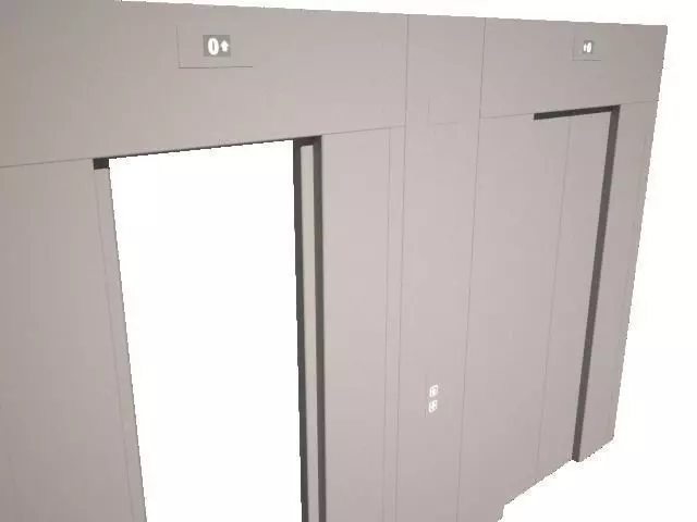 Elevator pair of doors Free 3D model