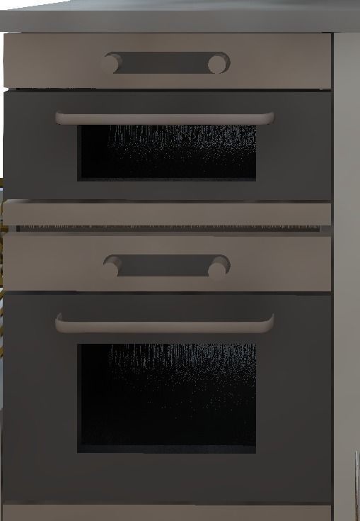 Modern Kitchen Low-poly 3D model_5