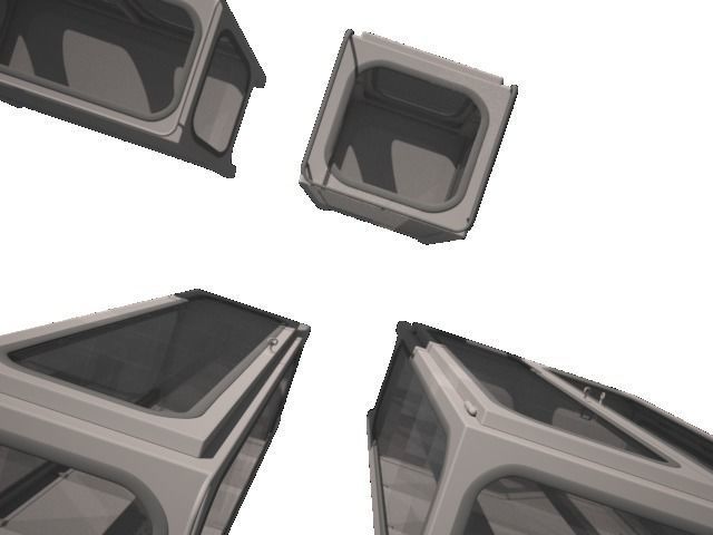 Set of Doctors cabinets 3D model_5