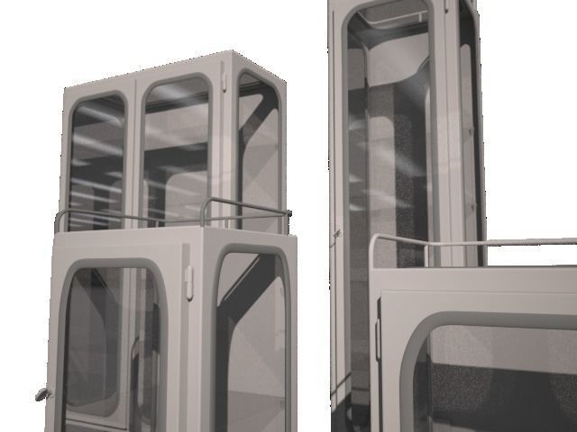 Set of Doctors cabinets 3D model_3