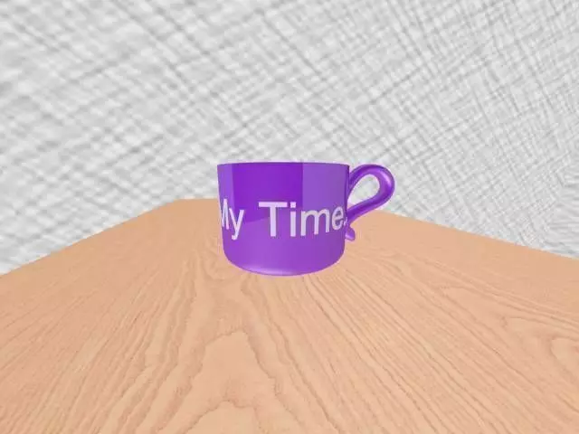 Mug with text Free 3D model
