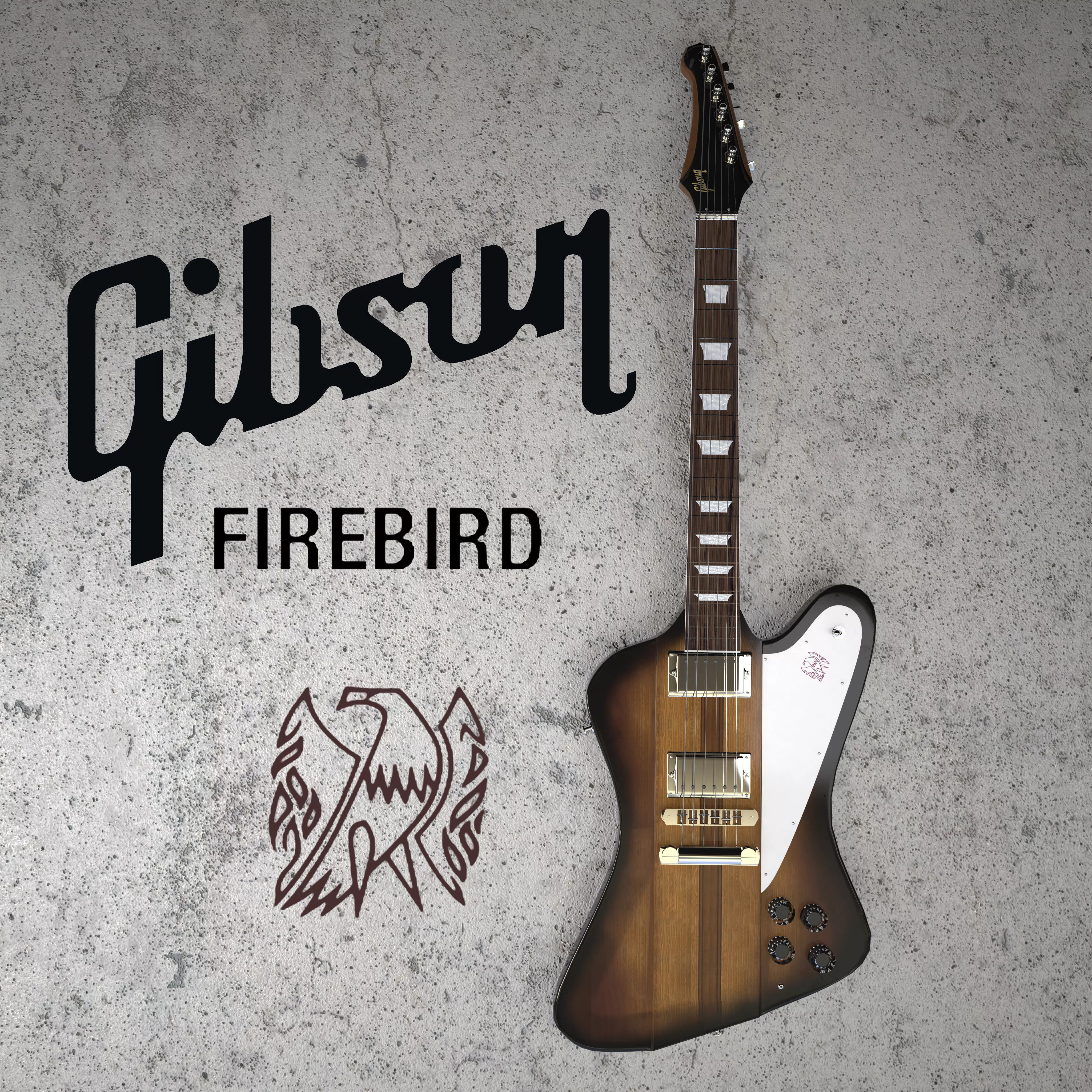 Gibson firebird 3D model