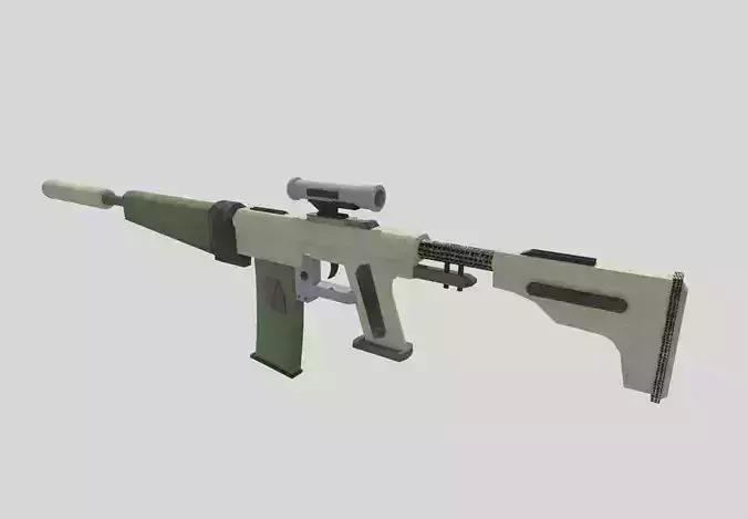 no brand low poly assault rifle 1