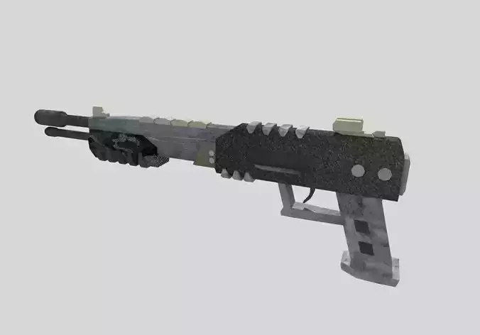 no brand low poly shotgun 2