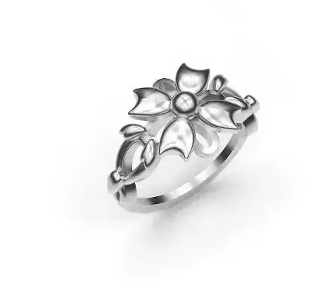 TWO FLOWERS RINGS 