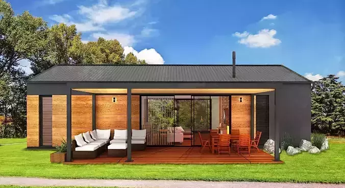 modern house on 72m2