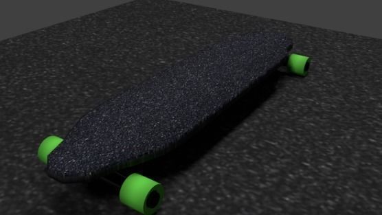 Skateboard longboard 3D print model