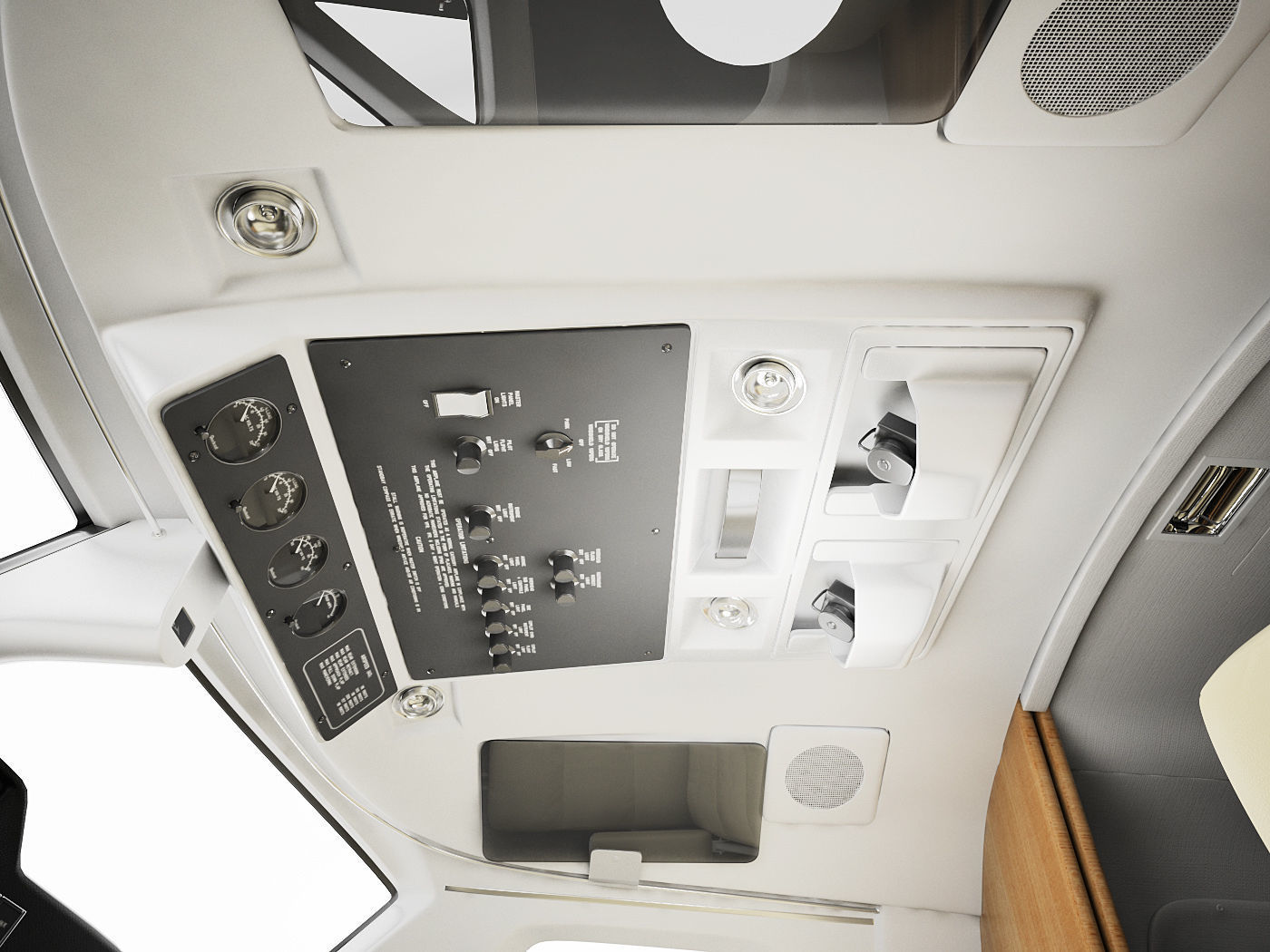 Beechcraft King Air c90gtx interior 3D model_6